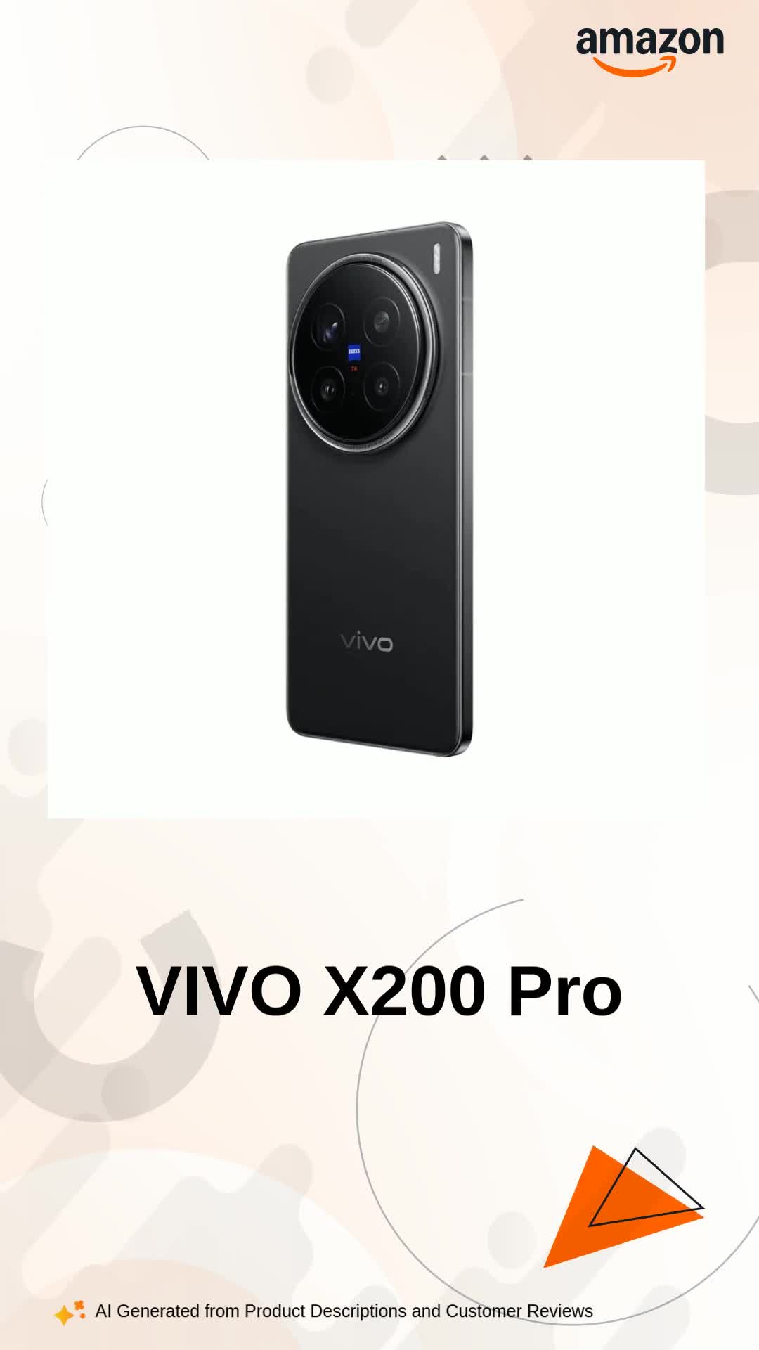 VIVO X200 Pro 5G (16GB RAM | 512GB Storage | Cosmos Black | 6.78