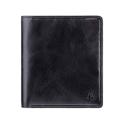 Visconti Tuscany 49 Secure RFID Blocking Genuine Leather Card Holder Wallet (Black)2
