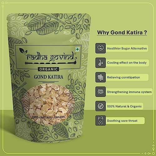 Image of Radha Govind Summer Cooling Combo - Gond Katira (400g) & Jau Sattu (1kg) | Traditional Ayurvedic Body Coolants for Heat Relief | Natural Hydration & Energy Drink Mix Bundle