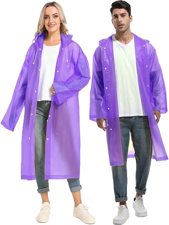 Image of Unisex Adults EVA Waterproof Rain Coat 1Pc