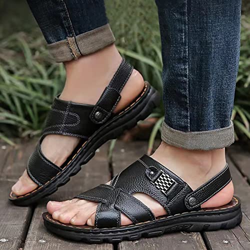 Sandales athlétiques d'été pour homme avec brides réglables noires pointure 41 1/3
