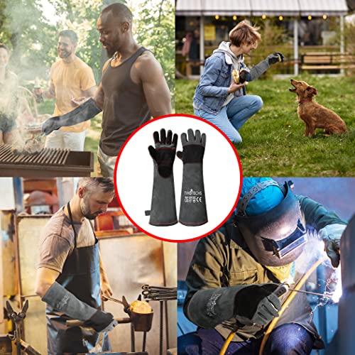 Tirotechs Professional Mig/Tig Welding Gloves, Tig Welding Gloves, Anti Bite Proof Gloves, Top Grain Cowhide Leather, Welding Gloves For Men, Mig Welding Gloves, Welder Glove, Stick Welding Glove #TOP5