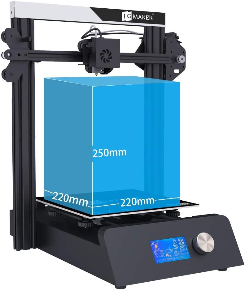 review JGMAKER Magic Upgraded 3D Printer DIY Kits Fast Assemble Open Source with Metal Base Resume Printing Filament Sensor Function 8.66x8.66x9.4inch ABS PLA 3D Filament DIY Lover Home School Use
