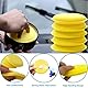 12 Stück Auto-Polierpads, Politur, weicher Schaumstoff, Applikator-Pads, praktischer Auto-Polierschwamm, Wachs-Applikator-Schwamm für sauberes Auto, Fahrzeug, Autoglas (Gelb)