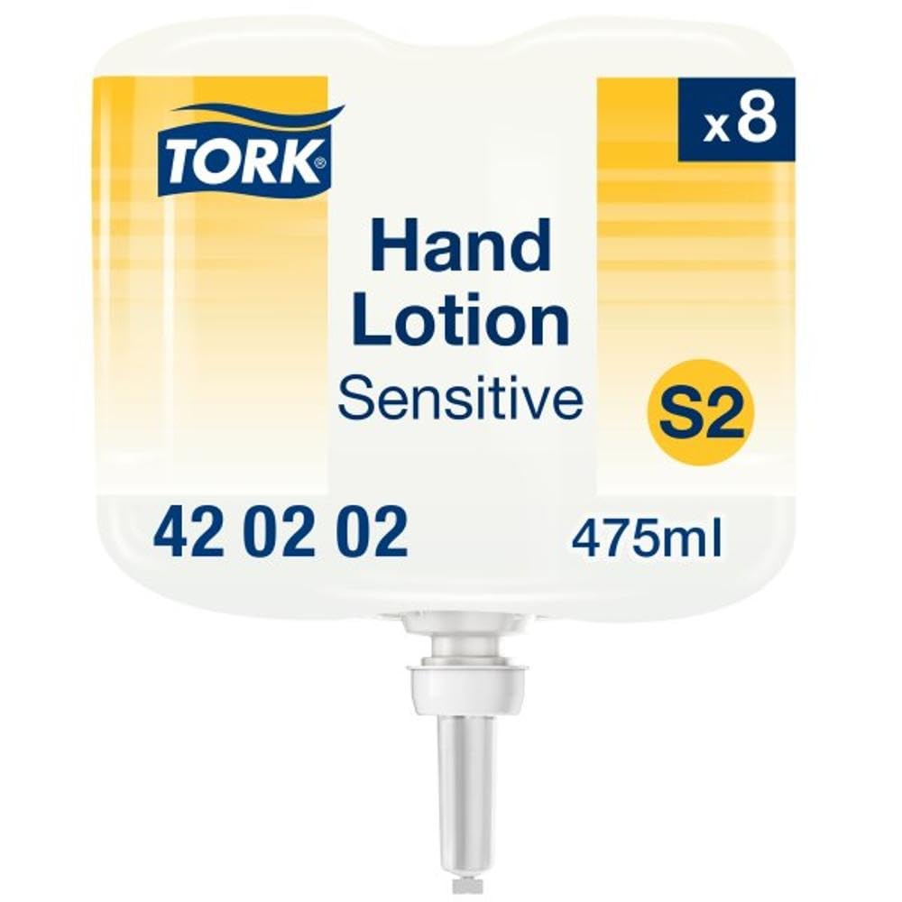 Tork Sensitive Lozione idratante per mani liquida S2 senza profumo 8 x 475 ml 420202