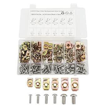 10Pcs 304 Stainless Steel Clip Nut M4/M5/M6/M8 Reed U Nuts Speed Clip