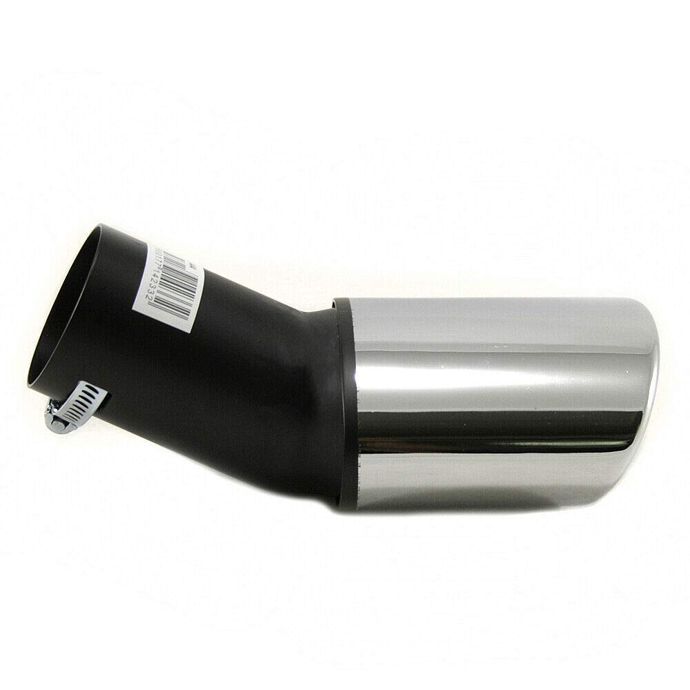 Terminale Di Scarico Universale In Acciaio Inox Cromato 83mm Per Auto