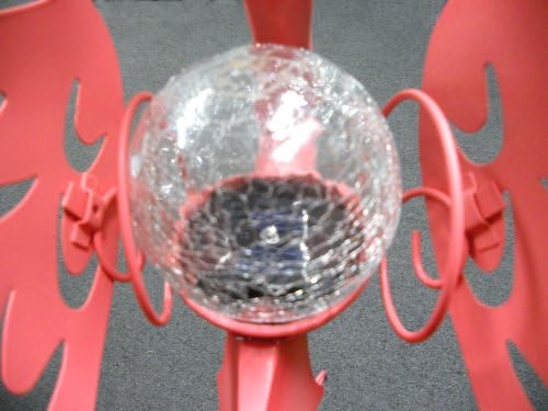 Miniatura 5 de Decoración solar de jardín de flamenco con bola de cristal agrietada