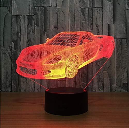 Super Car Ferrari Schreibtischlampe Coole 3D Visuelle LED Nachtlampe 7 Farben Ändern LED Nachtlicht Neuheit Tischlampe Home Lampe Cover