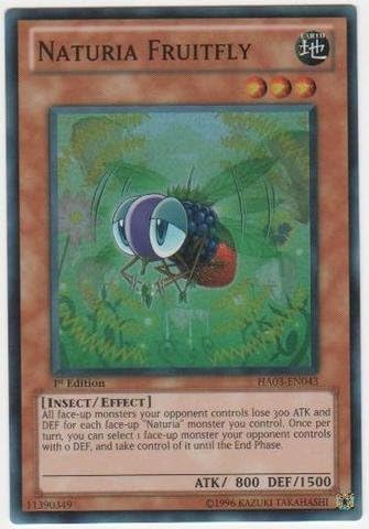 Yu-Gi-Oh! - Naturia Fruitfly (HA03-EN043) - Arsenal oculto 3-1 edición - Super Raro