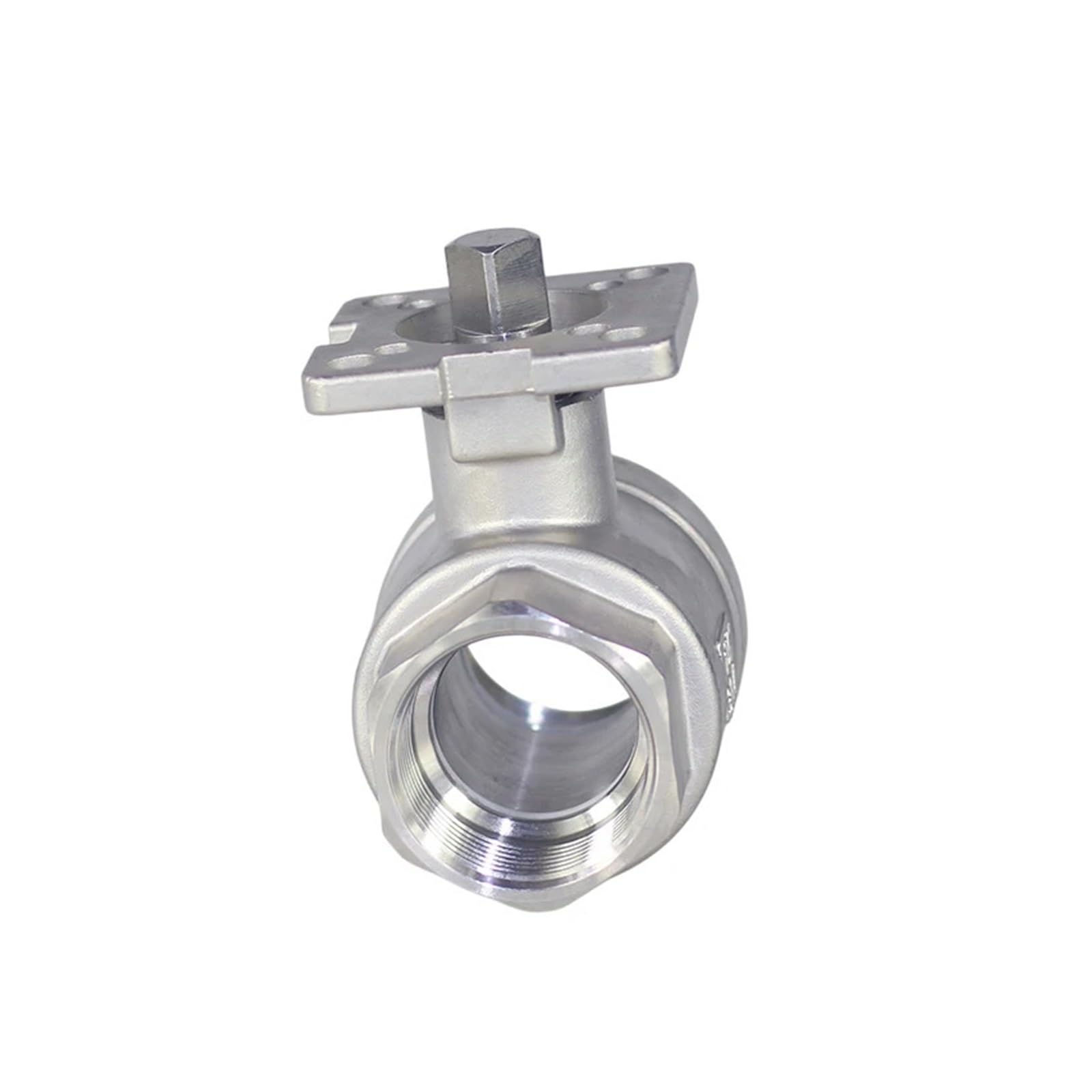 1/2" 3/4" 1" 2" Zweiteiliger Hochplattform-Kugelhahn aus Edelstahl mit Innengewinde Q11F(3/4")
