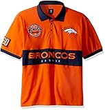 Denver Broncos Cotton/Poly Wordmark Rugby Short Sleeve Polo Shirt Extra Large