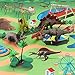 TOMETC 19PCS Dinosaur Toys Set 14 Pcs Dinosaur Figures Activity Play Mat & Trees Create A Dino World Educational Realistic Boys Dinosaur Toys Figures Playset Best Gifts for Kids Boys & Girls