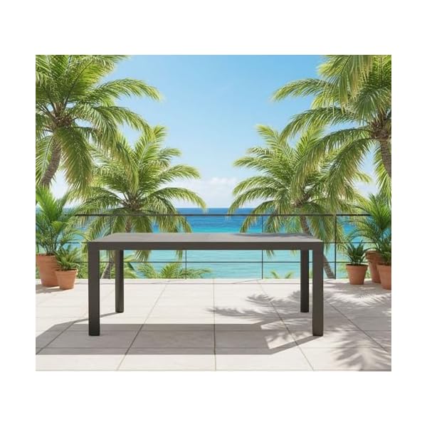 Gartentisch Murcia Negro Keramik