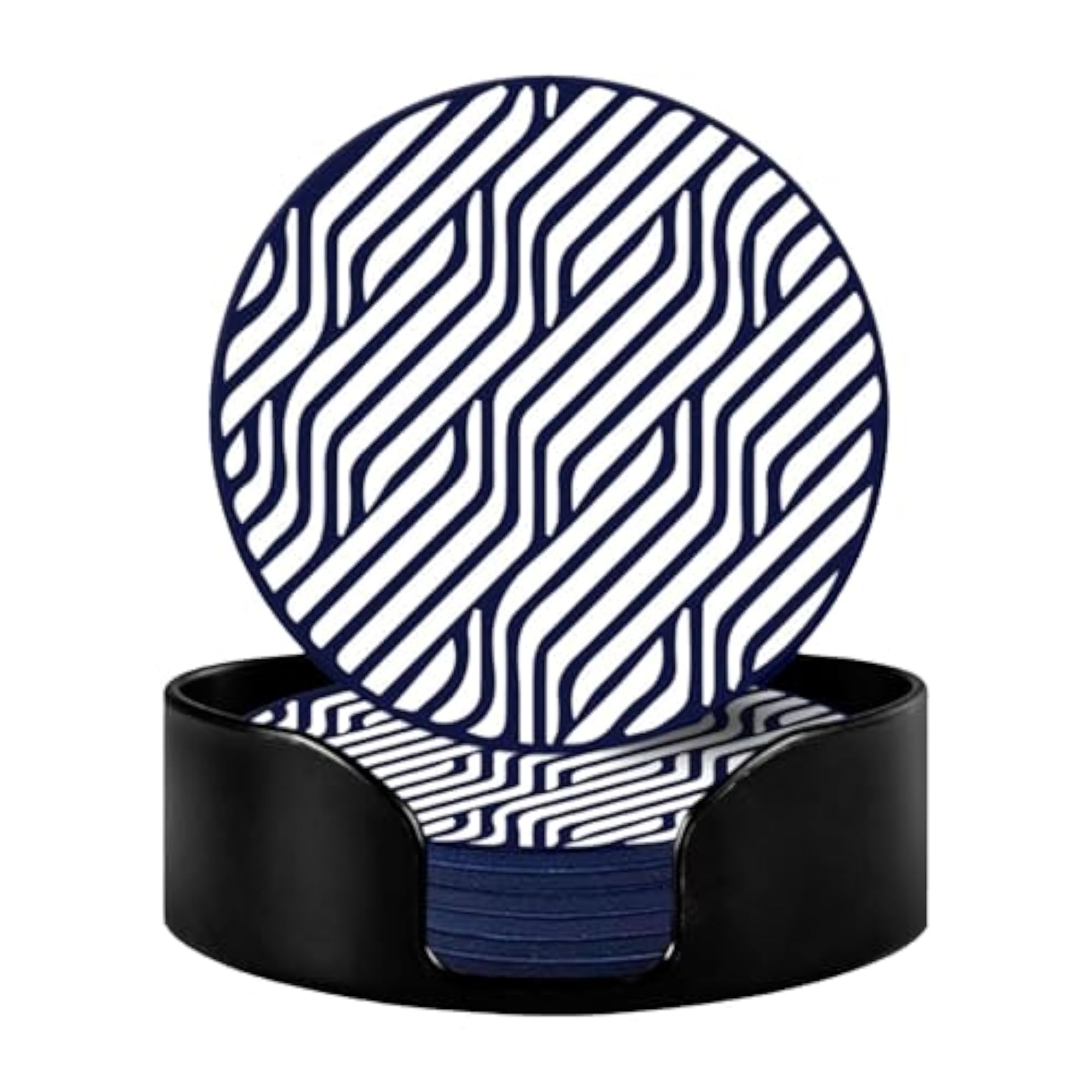 Silicone Coasters Set of 6 with Holder