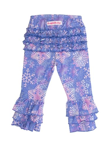 Image of RuffleButts Baby /Toddler Girls Stretchy Flare Pants w /Ruffles
