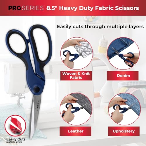 Image of SINGER ProSeries Sewing Scissors Bundle, Fabric, Detail & Snips, 3 Count