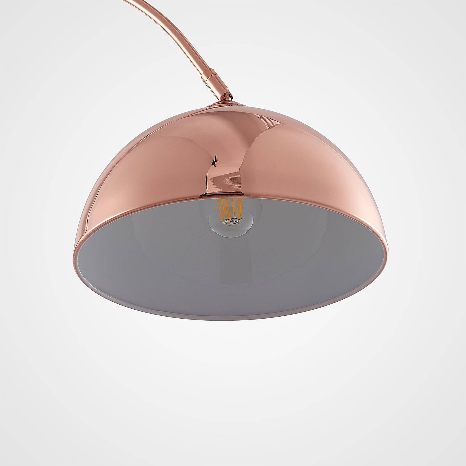 Lindby Lampada da terra (Moderno) colore Marrone, in Metallo ad es. Soggiorno & Sala pranzo lampada arco pavimento