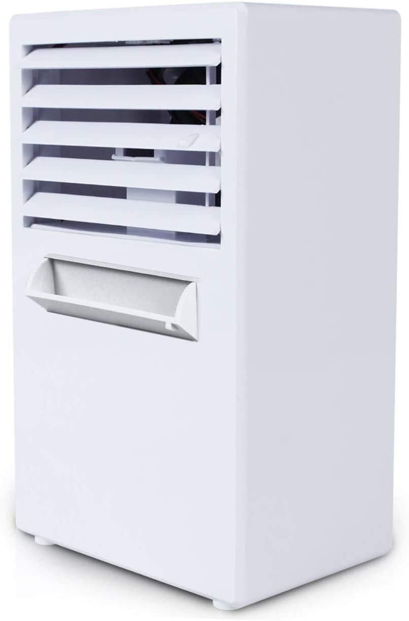 GHHVFEC Air Cooler Evaporative Mini air conditioner mini humidification desktop air conditioning fan humidification spray cooling desktop air conditioning fan 242 * 145mm (Color : Blue