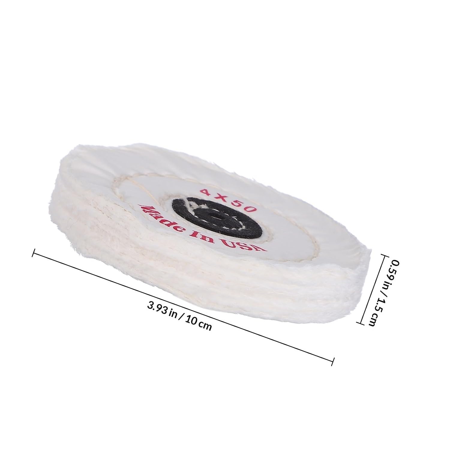 Cotton Polishing Wheel for Jewelry and Watch Buffing, Soft and Delicate Texture White Cloth Wheel for DIY Use, Efficient Thorough Polishing Accessory for Drill and Rotary Tools