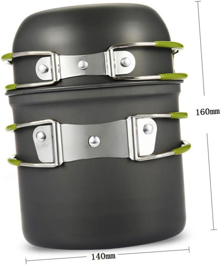 Portable Aluminium Alloy Camping Cooking Pots Lightweight Outdoor Cookware for People Durable and Practical Hiking Kitchen Set