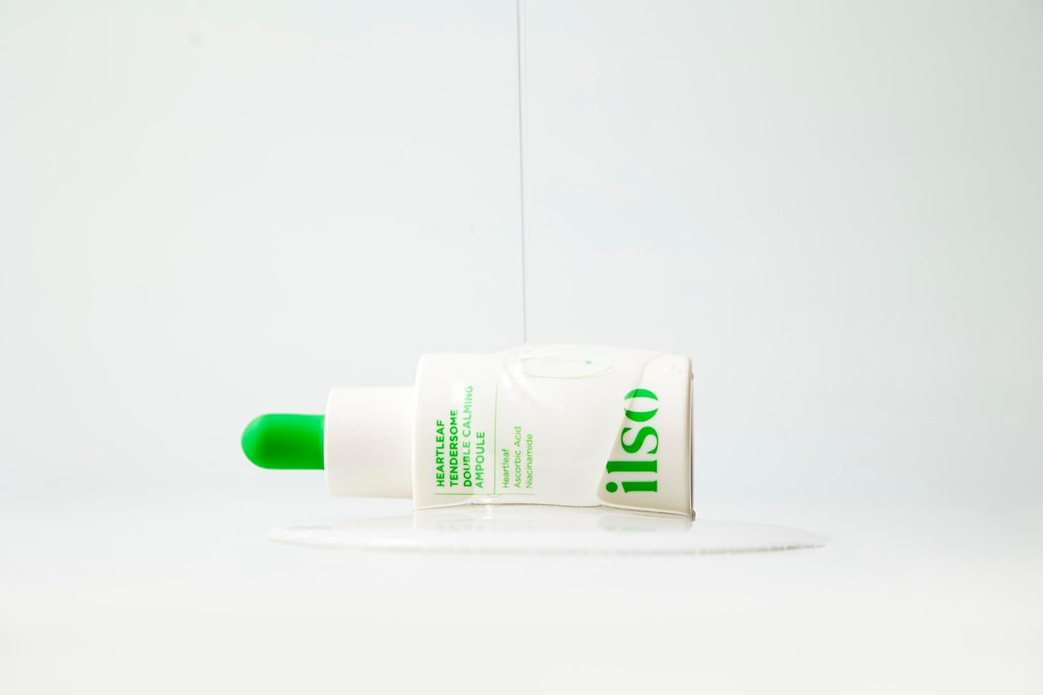 ILSO Heartleaf Tendersome Double Calming Ampoule, Ascorbic Acid, Niacinamide, Soothing serum