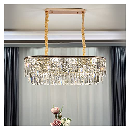 Chandelier cristal post-moderne D50cm pour salon et salle à manger