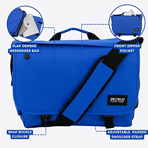 Image of J World New York Thomas Laptop Messenger Bag for Women & Men. Kids Computer Bookbag