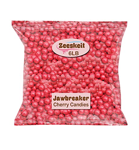Ferrara Jaw Breakers Hard Candy, 6 Lb, Cherry Flavor Candy Balls, Bulk Bag Of Candies, Party, Holiday, Wedding Sweets By Zeeskeit #TOP22