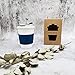 Faireach Insulated Travel Coffee Mug, Thermal Coffee Cups with Lid Spill Proof, Double-Wall Stainless Steel Vacuum Coffee Tumbler for Cold and Hot Water Coffee (Blue)