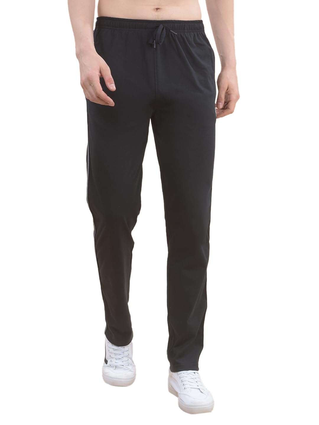cantabil Track Pants for Men l Breathable & Soft with Color Fastness Regular Fit Poly Cotton Solid Pattern Drawstring Closure-picture-30