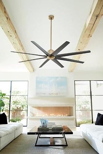 Miniatura 3 de Flota - Ventilador de techo de 72 pulgadas con acabado de níquel satinado