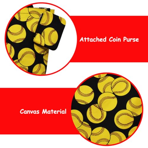 Image of NGIL Medium Top Zipper Closure Canvas Tote Bag with Attached Matching Coin Purse For Moms and Nurses