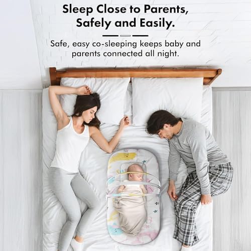 Image of StarAndDaisy Baby Carry Nest Combo Set for 0-12 Months | Baby Lounger, Bedding Nest & Mosquito Net Portable & Foldable Infant Bed Set Soft Mattress with Cushions (Ocean Print)