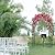 Arbuxzuy 83in Steel Garden Arch Arbor Trellis for Climbing Plants Outdoor,Yard,Garden,Climbing Plants 7ft Decorative Wire Lattice,Outdoor Wedding Arch(Black)