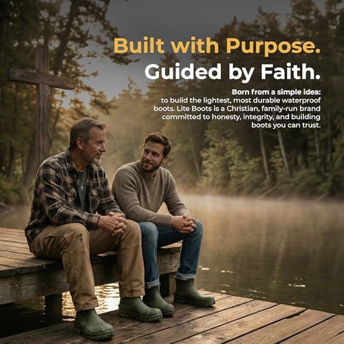 Image of Waterproof Deck Boots for Women | Lightweight, Anti-Slip Rubber Rain Boots, 10 oz each | Pull-On Fishing & Ankle Boots for Sailing, Boating, Docks, Camping | Garden Boots for Everyday