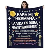 Amorea para mi Hermana La Vida es Dura Pero tú también lo Eres Nunca sientas Que estás Sola Porque Siempre Estoy ahí en tu corazón Manta para Hermana Cumpleaños Graduación