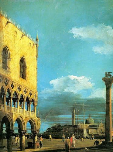 Peinture à l'huile sur toile Canaletto paysage de Venise fait main