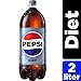 Diet Pepsi Cola Soda, 2 Liter Bottle (64.7oz)