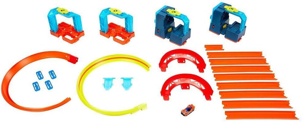 Hot Wheels GLC97 Track Builder Kit Ultra Boost, Track and Accessories for Toy Cars, Colourful, 127 x 60.96 x 48.26 cm