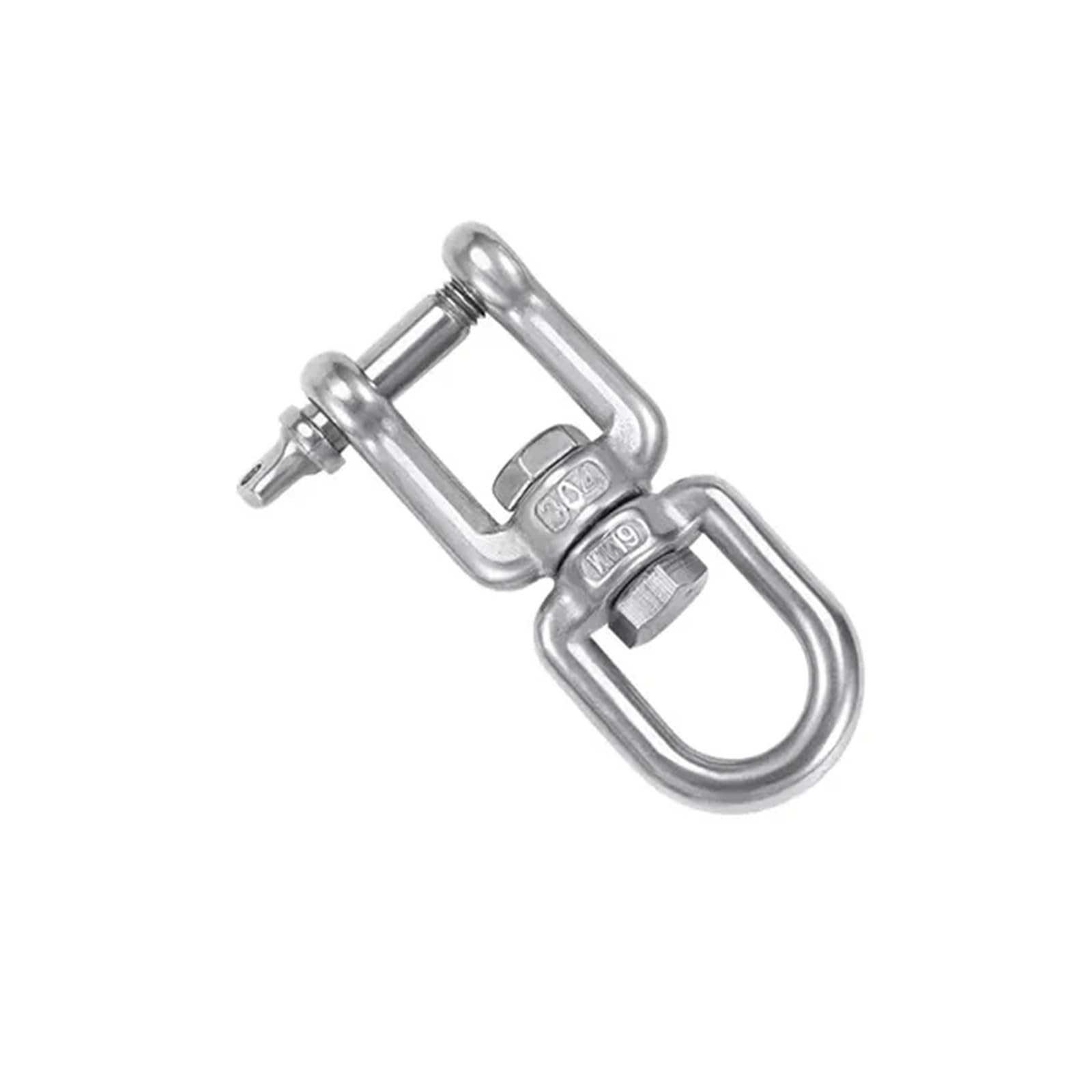 304 Stainless Steel Shackle Swivel Eye Hook Ring Connector for Hanging Chair Swing Sand Bag Yoga Hammock(Color02,M5)