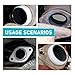 Ypoyney 2PCS Exhaust Manifold Gasket, 2.16inch / 54mm Sealed Graphite Construction Exhaust Donut Gaskets, Leakproof Muffler Gasket Replacement for Car RV SUV Truck (54MM/2.16Inch)