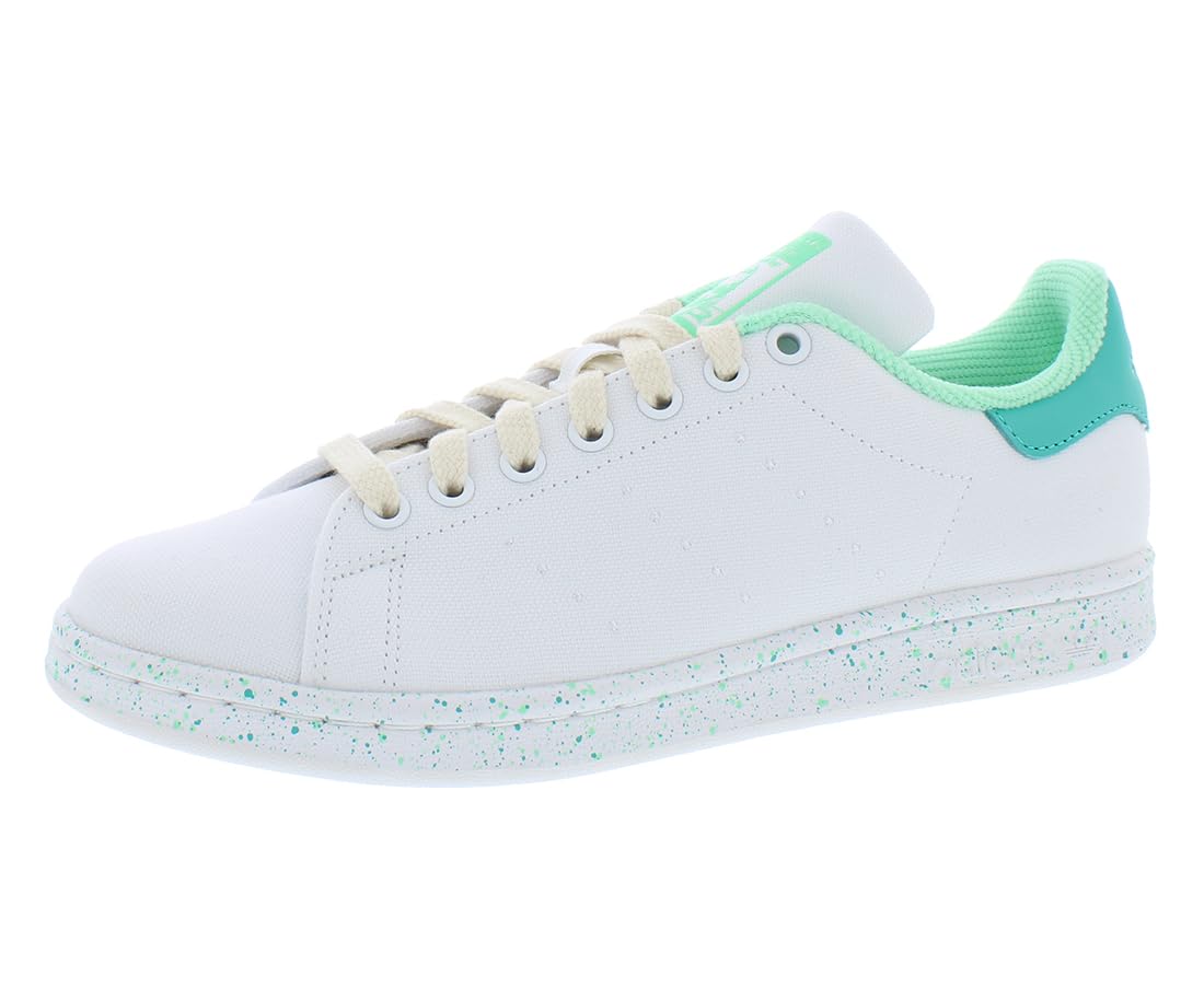 adidas Stan Smith Mens Shoes Size 7.5, Color: Cloud White/Mint Rush/Pulse Mint-White
