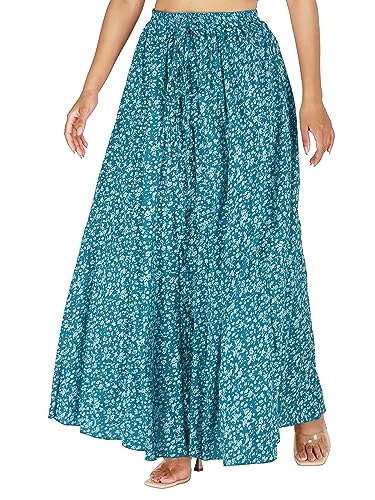 Image of Sttoffa Cotton Printed Women Wear Maxi Long Skirt 40 inch inch Full Length