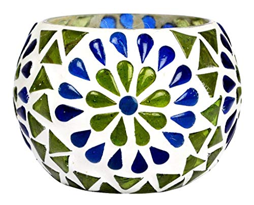 Lalhaveli Mosaic Glass Christmas Candle Holde 3 Inches #TOP2