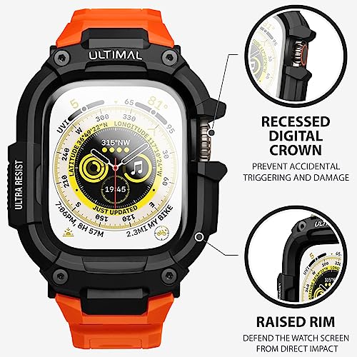 ULTIMAL Case with Band Compatible with Apple Watch Straps Ultra 3/ Ultra 2/ Ultra 49mm - Image 3