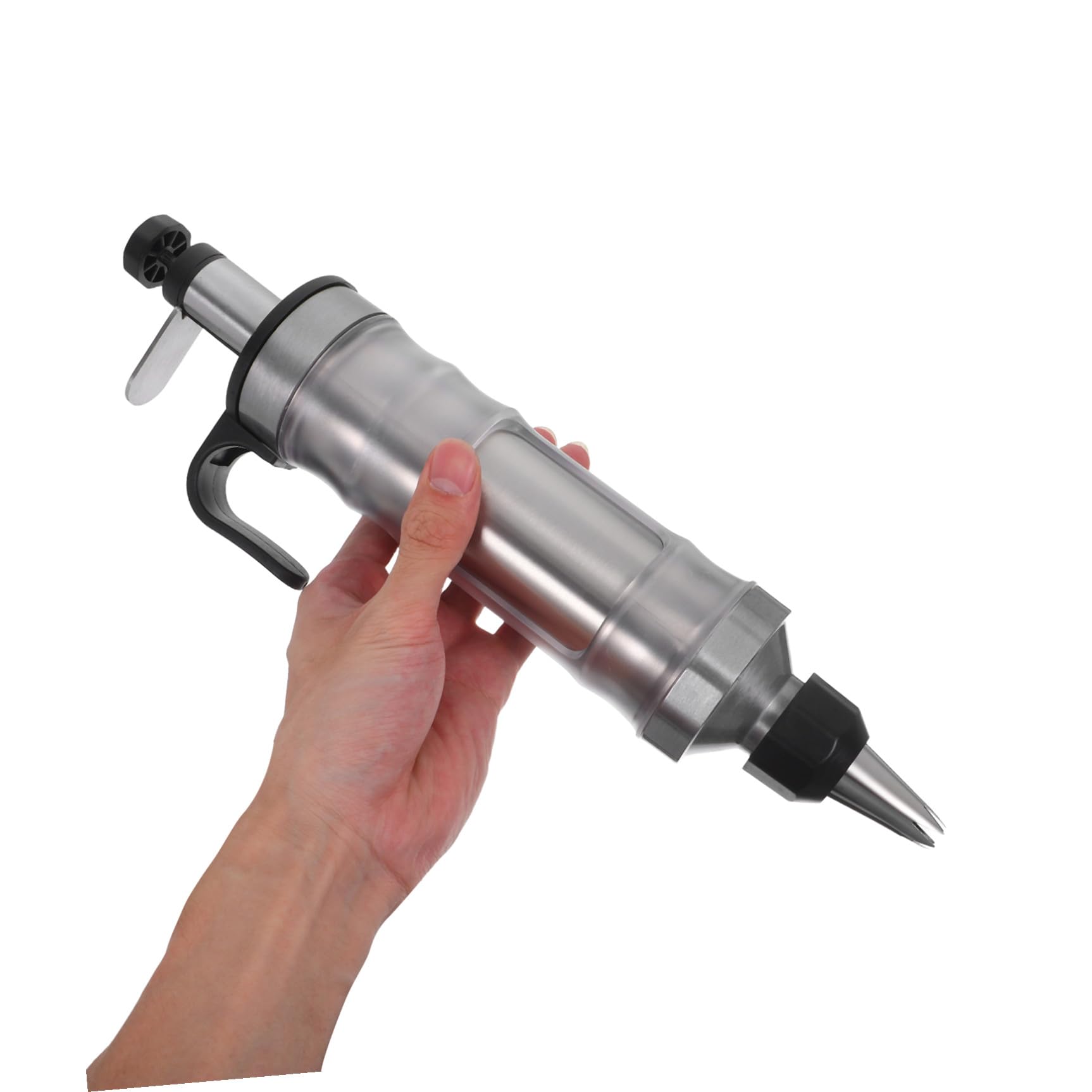 Edelstahl Tortendekorationsmaschine mit Ergonomischem Griff für Selbstgemacht Backen Cupcake Kuchenspritze als Praktisches Backwerkzeug für Tortendeko zu Hause und Backstube