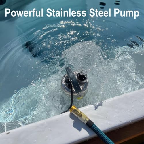 Image of Submersible Sump Pump Stainless Steel Water Pump 1HP 3700GPH