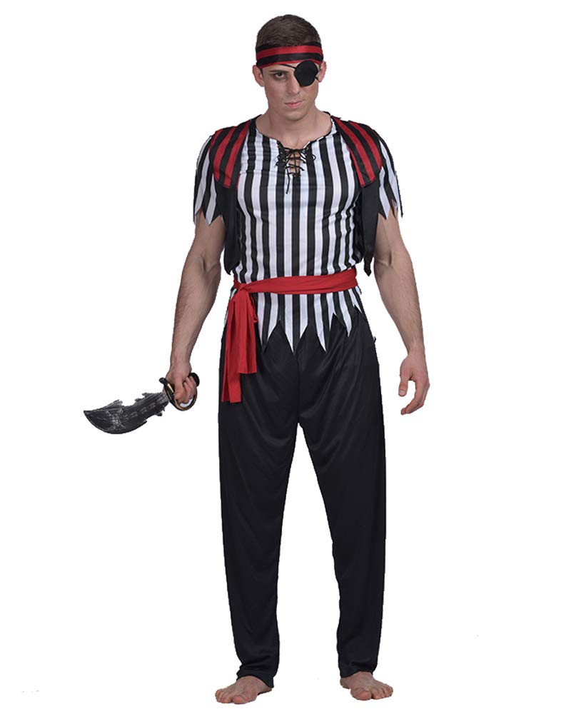 EraSpooky Halloween Adult Pirate Matey Men's Costume, Small