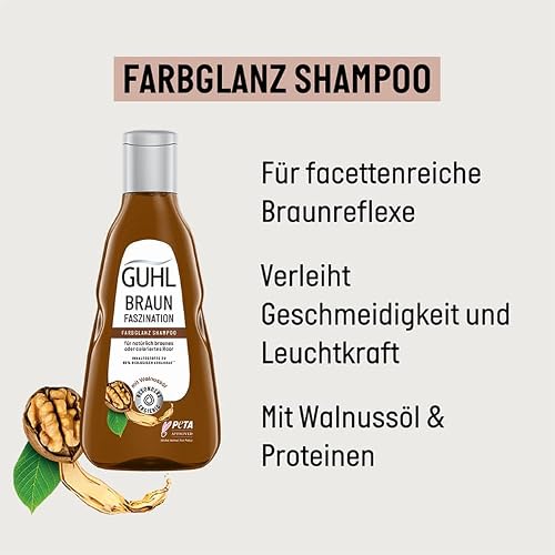 Tönungsshampoo Guhl Braun Faszination 250 ml für brünettes Haar